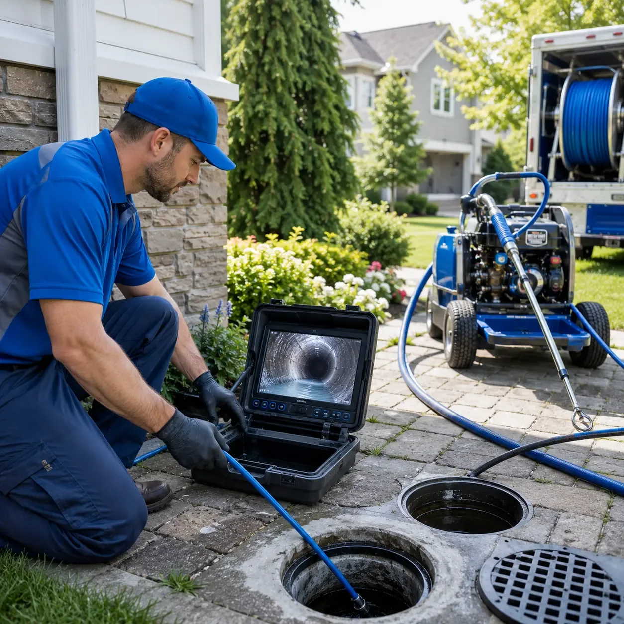 Outdoor drain cleaning professionals serving La Grange, TX