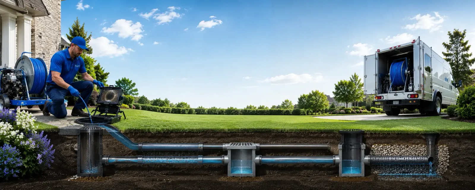 Outdoor drain cleaning information for La Grange, TX